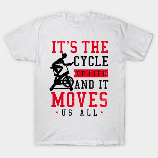 Spinning Shirt | Cycle Of Life Moves Us All T-Shirt by Gawkclothing